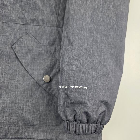 Columbia Jacket Womens Medium Gray Omni-Tech Hooded Insulated Parka Waterproof - Picture 2 of 14